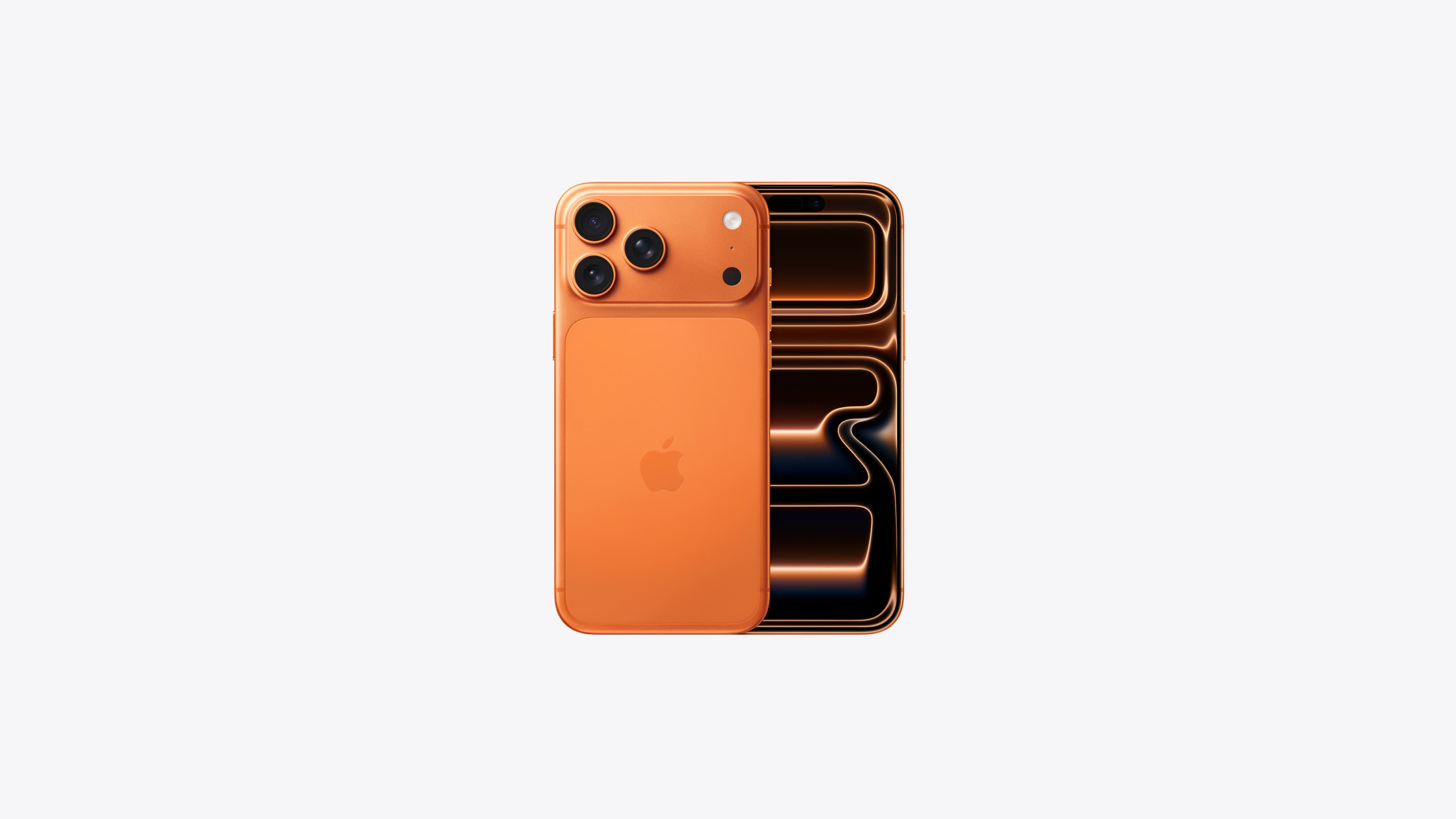 iPhone 17 Pro Max in Cosmic Orange